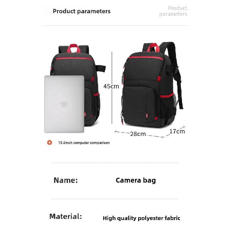 Multi-functional, Large-capacity Camera Bag, Waterproof Wear-resistant, Double-shoulder Backpack for Holding Tripods, Cameras