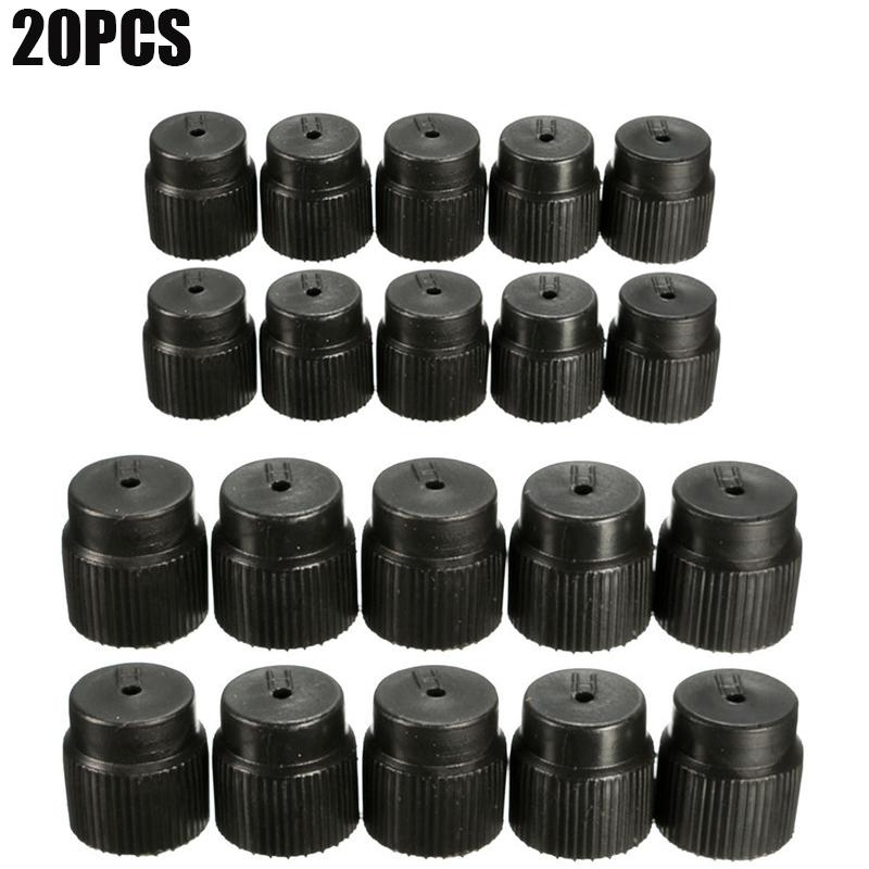 R134a 13mm & 16mm Air Conditioning Service AC System Charging Port Caps Car Charging Port AC System Caps Accessories 20PCS