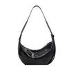 Ielgy Retro Large Capacity Tote Bag Fashion Niche Casual Pleated Commuter Dumpling Bag