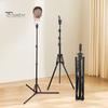 Hairdressing Training Wig Stand 0.5/1.6M Mannequin Head Stand, Height Adjustable Display Tripod for Cosmetology, Training, Styling Hair Perming