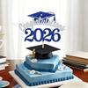 2026 Graduation Party Supplies 4PCS Cake Toppers With Paper Materials Design Paper Graduation Cake Inserts