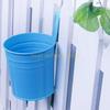 Desktop Bucket Flower Pot Storage Barrels,Pen Holder Decorative Plant Pots,Metal Iron Flower Pots Bucket Flower Pot with a Hook
