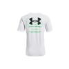 Under Armour Logo Print Crew Neck T-Shirt Men Tops White 1366443-100