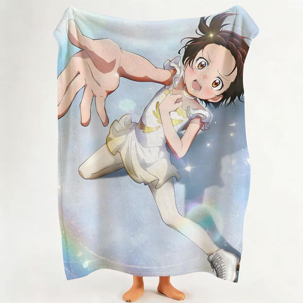 Anime M Medalist Throw Flannel Throw Blanket Suitable for Sofa Living Room Bedroom