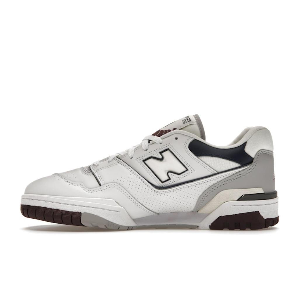 New Balance 550 White Indigo Burgundy Unisex Sneakers Natural-Indigo BB550PWB