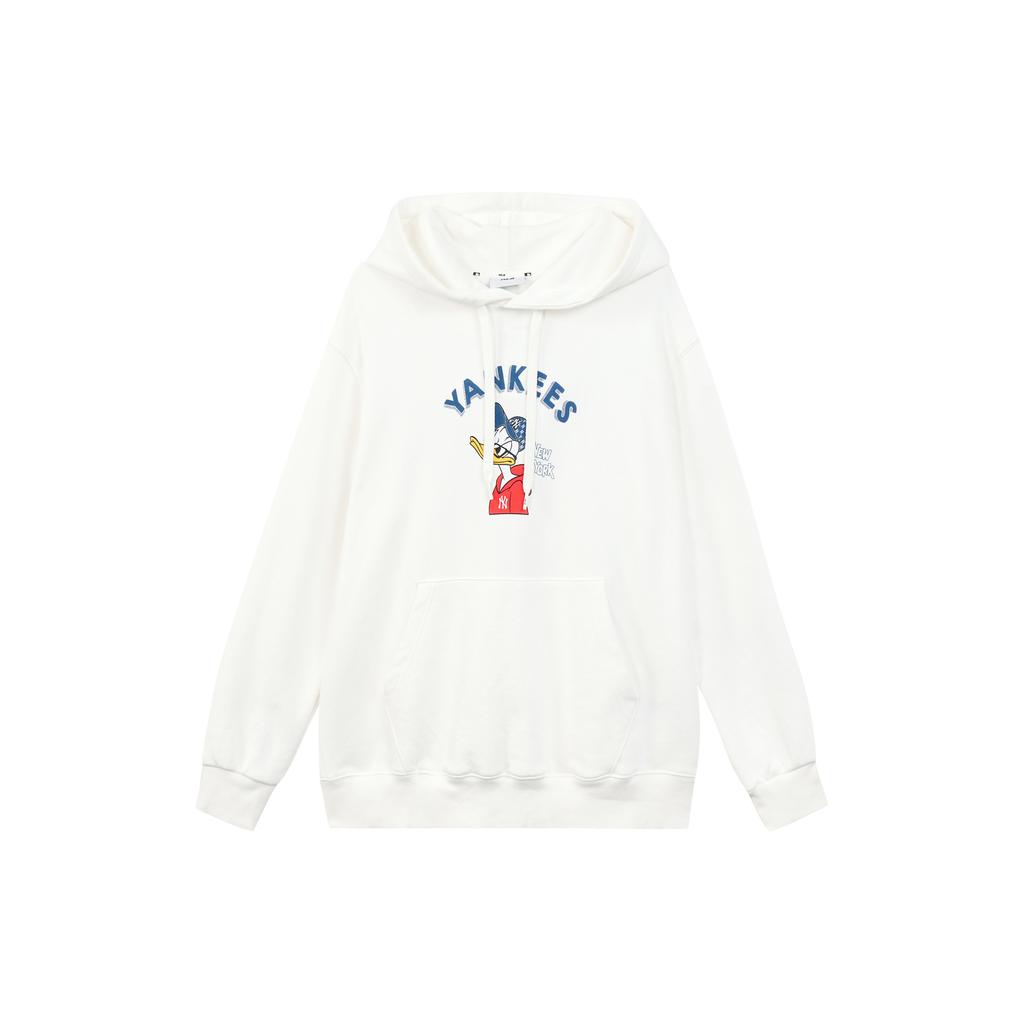 New MLB x Disney Sweatshirt Unisex Ivory White 3AHDD1014-50IVS