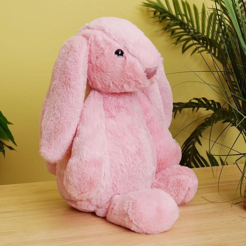 Shy Adorable Rabbit Plush Toy Soft Short Fur Stuffed Animal For Playtime Kids