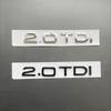 3D ABS Chrome Black 2.0 TDI 3.0 TDI Letters Rear Boot Trunk Logo Badge Emblem Sticker Decal For Audi A3 A4 A5 A6 Q3 Q5 Q7 S7