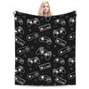 Galaxy Sunglasses  Flannel Blanket Winter  Soft Durable Throw Blanket for Girls Boys Chair Graphic Bedspread Sofa Bed Cover
