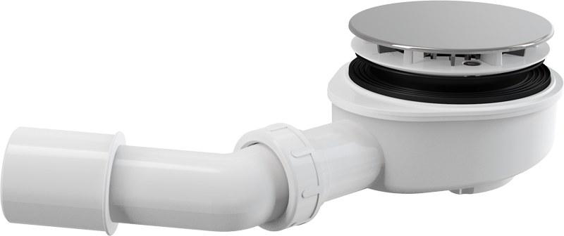 Alcadrain Toebehoren - Afvoerset diameter 90 mm, gereduceerde hoogte, chroom A491CR