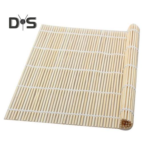 Bamboo Sushi Mat with Rice Spoon Natural Sushi Roller Mat Food-Safe Sushi Making Supplies for Shaping Molding Sushi Roll