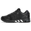 Equipo 10 Cómodas Casuales Amortiguación de Cuero Sintético Antideslizantes Resistentes al Desgaste Zapatillas de Running de Caña Baja Zapatillas Hombre Negro HQ4663