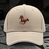 Berretto da Baseball Cavallo al Galoppo Unisex Poliestere Casual Regolabile Cappello Sportivo da Esterno
