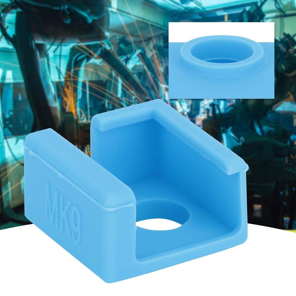 5pcs Heating Block Insulation Silicone Sleeve for Creality CR-10CR10SEnder 3 MK7 MK8 MK9Blue