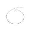 925 Sterling Silver Korean Version Simple Snake Bone Chain Bracelet Women Adjustable Trend Wild Fashion Jewelry Accessories