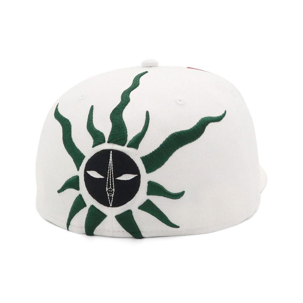 New Era 59FIFTY Taro Okamoto Collaboration Taiyo Pins Fitted Baseball Cap Hat Unisex Size 7 3/8 White