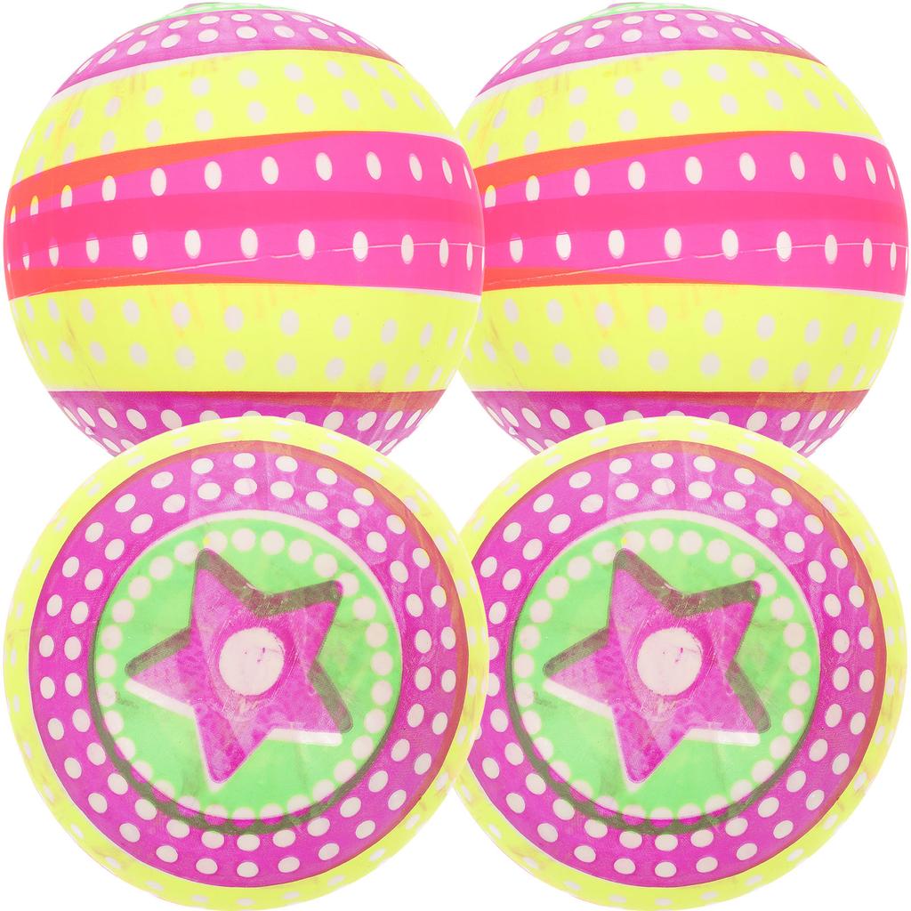 4 Pcs Beach Ball Bulk Toys Kids Inflatable Volleyball Set Inflatable Pool Toys Pvc Summer Water Game Child