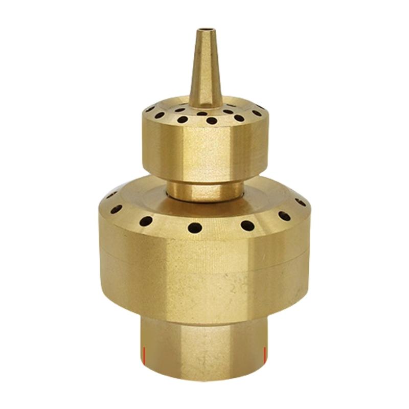 Double Layer Brass Fountain Nozzle Outdoor Water Sprays Head Replacement For Garden Pond Pool Landscape Fountain Kits
