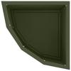 Corner Planter Olive Green 30 X 30 X 35 Cm Steel