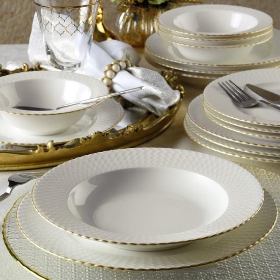 

Kütahya Porcelain Bone Iron Набор столовой посуды Mat A.Life 24 шт.