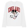 Disney Unisex Adult England Mickey Mouse Football Long-Sleeved T-Shirt