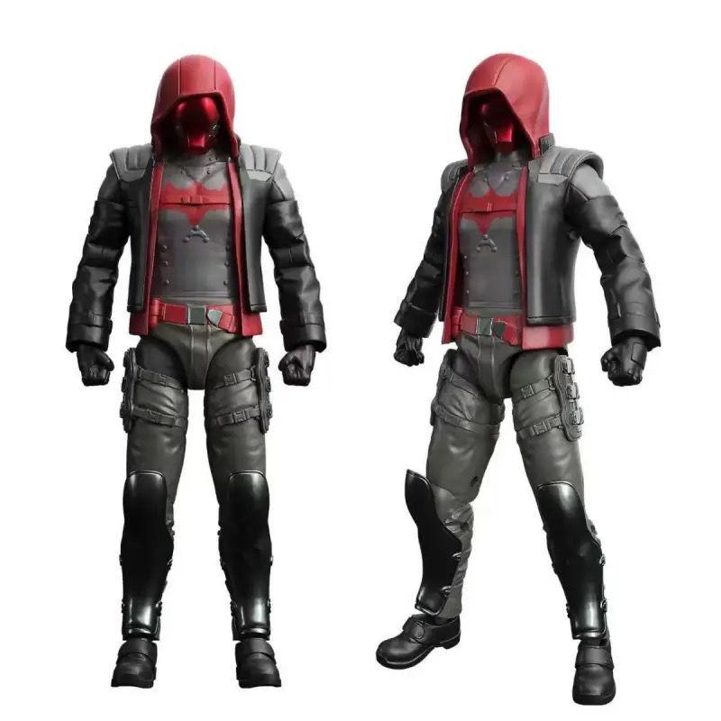 Hot F5 Roundd Culture Batman Series Model Doll Arkham Knight Deathstroke Red Hood Desktop Model Playthings Doll Festival Present