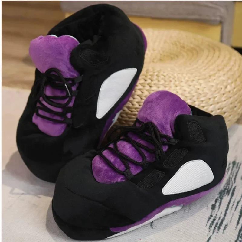 Winter Cotton Plush Shoes Women Warm Cute Indoor Home Slides Unisex One Size Sneakers Man Fashion Soft Floor Slippers  36-45