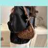 Chic And Trendy Leopard Print Canvas Shoulder Bag For Women Perfect For Daily Use And Casual Outings