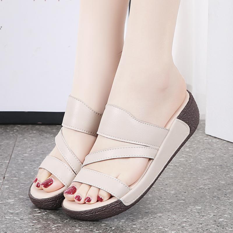 Sandales Tongs d'Été pour Femmes Élégantes Décontractées Sandales Filles Plateforme Augmentation de la Hauteur Surdimensionnées