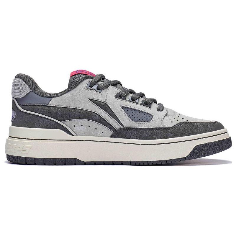 LiNing BADFIVE Rookie 2 Men's Low-top Basketball Casual Skate Shoes Grey Slip-resistant Shock Absorbing ABCT055-3
