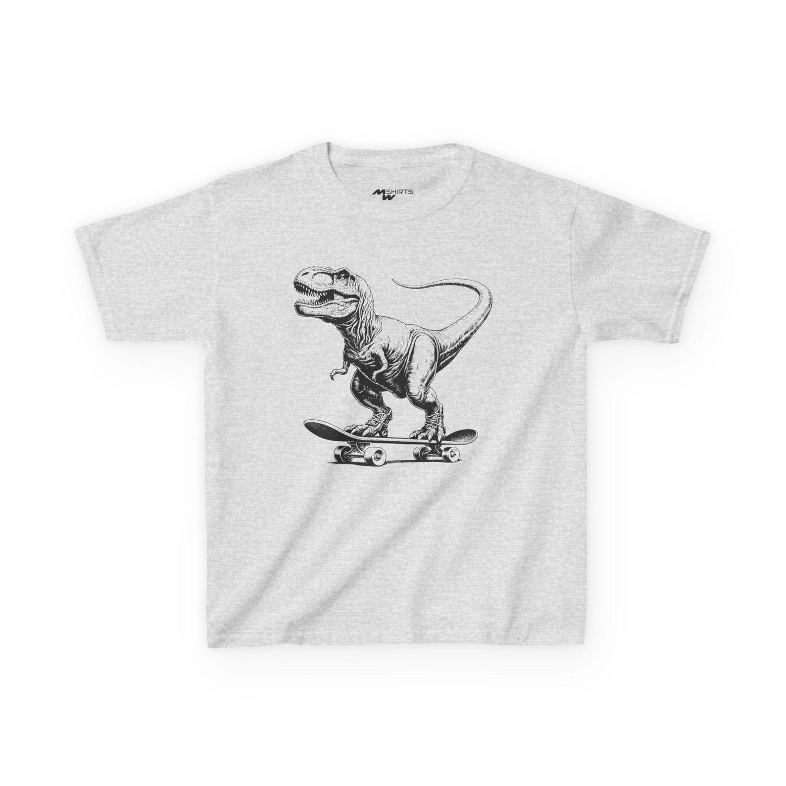 Skateboarding Dinosaur Kids Tee: Fun Graphic T-Shirt 2XL