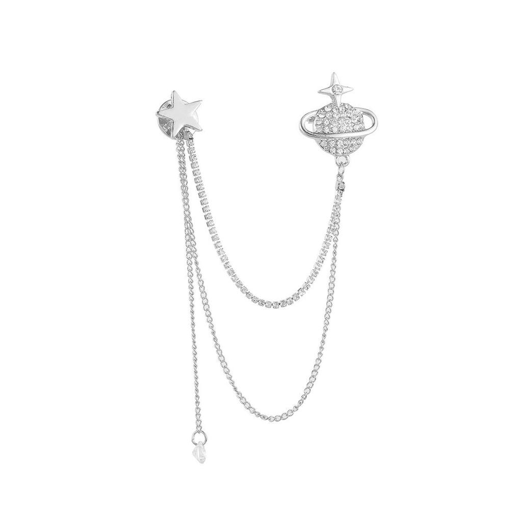 Elegante britische Quastenbrosche - Hochwertige Anstecknadel zur Kleiderdekoration