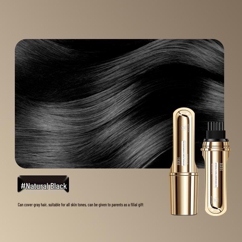 New Gold Peptide Hair Color Pen: Plant-Based White Hair Concealer, Non-Fading Disposable Touch-Up Stick