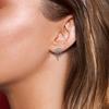  Earring Implant Grade ASTM F136 Titanium Zircon Chains Dangle Internally Threaded Top Nose Rings Body Piercing Jewelry