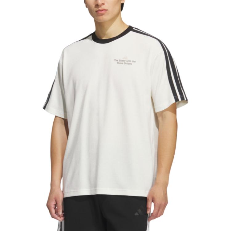 adidas SS25 Comfortable Casual Loose Short Sleeve T-Shirt Men Tops KF2472
