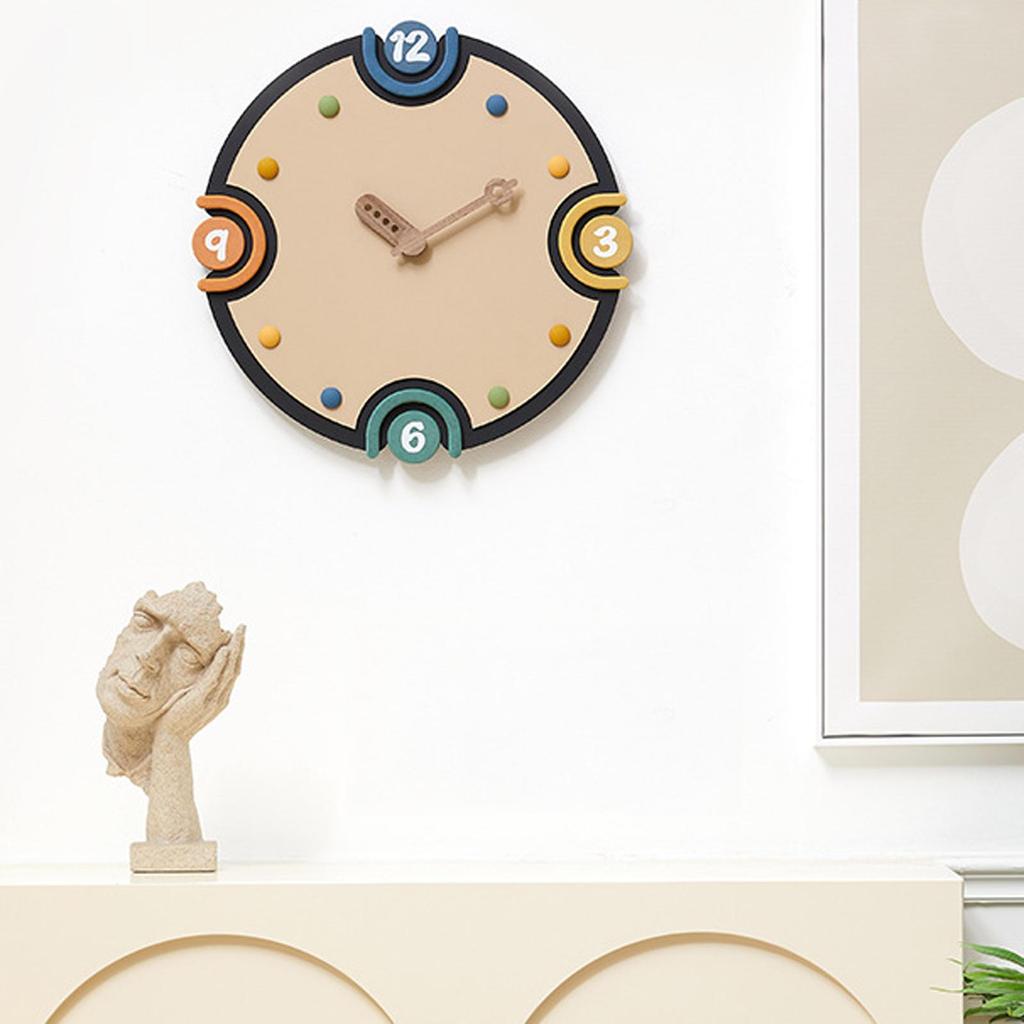 Round Wall Clock for Home Office And Living Room Decoration