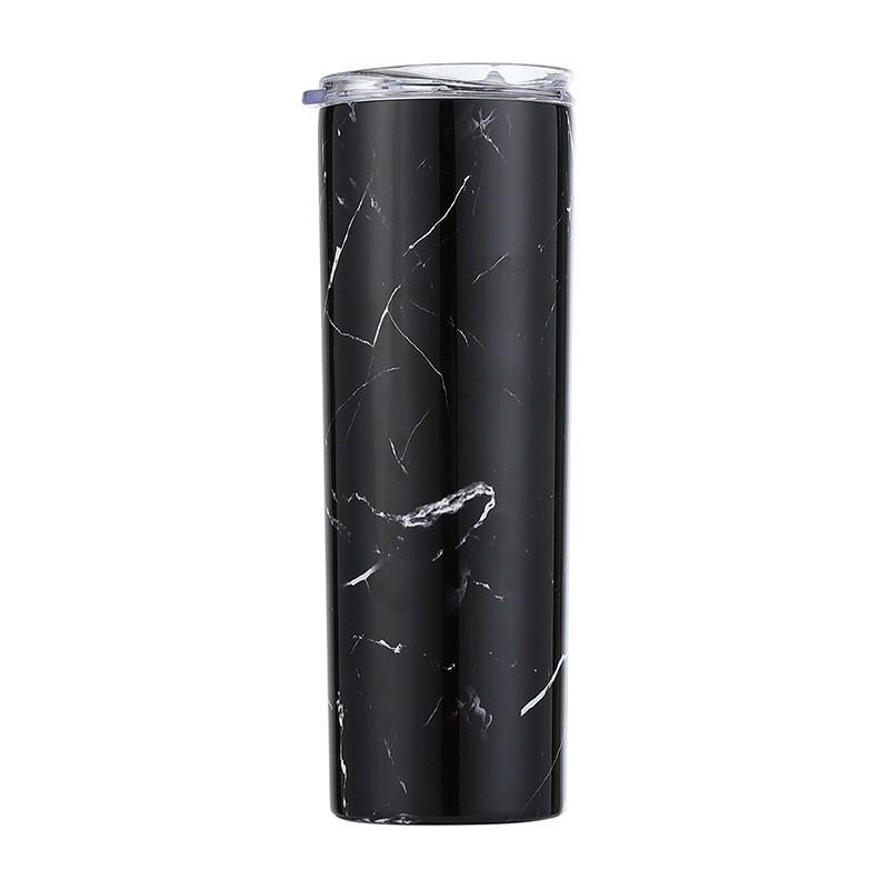 20oz Stainless Steel Insulated Slim Cup with Solid Color and Logo Printing.