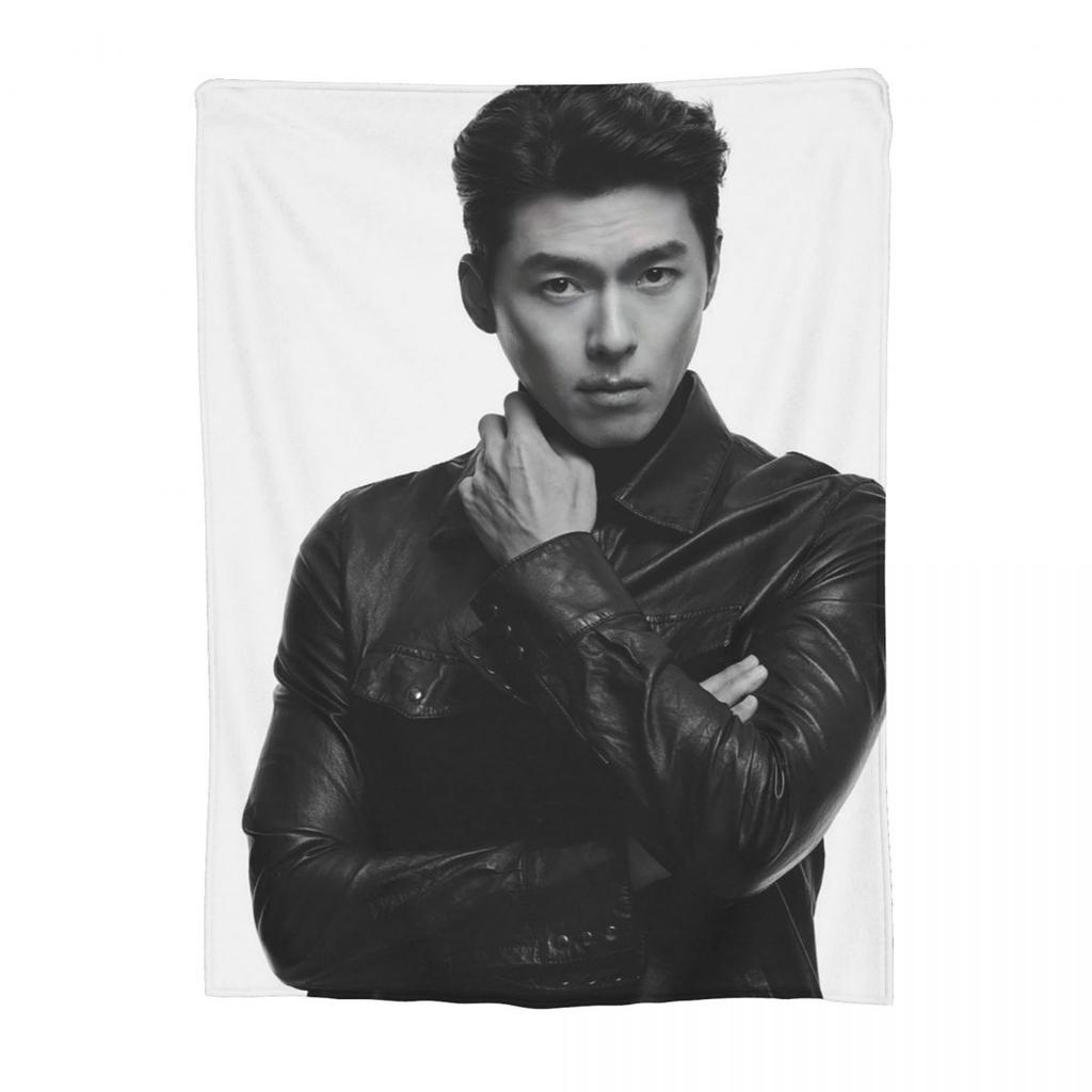 Coperta Kpop Hyun Bin Morbida Calda Coperta Plaid in Flanella per Letto Soggiorno Picnic Viaggio Casa Divano