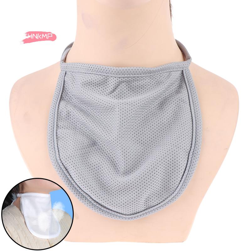 Adjustable Tracheal Cannula Throat Curtain Tracheostomy Tube Wind Cap Dust Cover for Patient Care Nursing White Black Nude