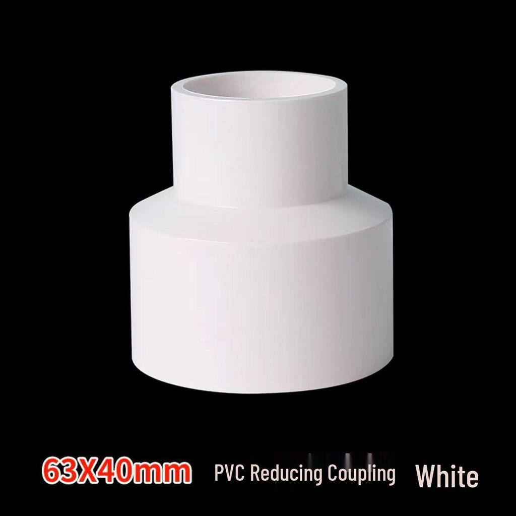 Acoplamiento Recto Reductor de PVC 1/2" a 3/4" Conector de Accesorio para Tubo de Plástico