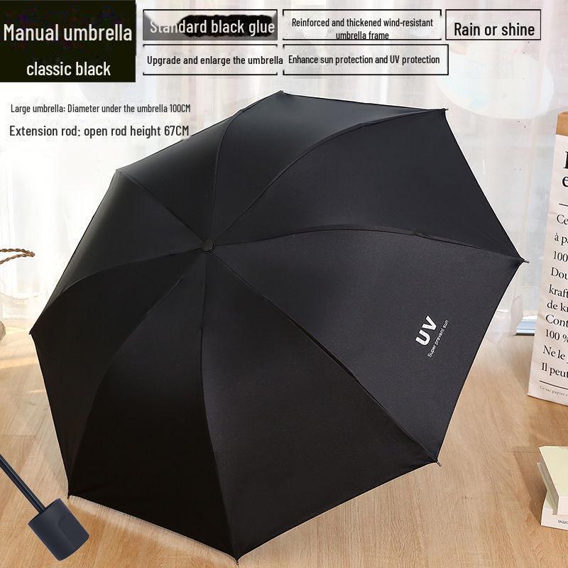 Parapluie pliant automatique pour femme avec protection UV et logo