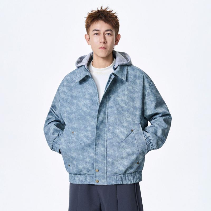 Men S Loose Fit Drop Shoulder Vintage Casual Jacket