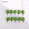 Simulation Mini Green Tree Model Dollhouse Railway Street Scene Decor Ornaments Dollhouse Micro Landscape Garden Ornament