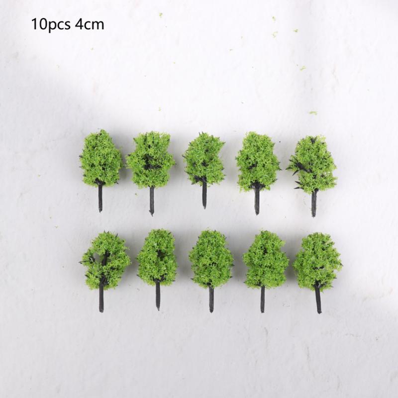 Simulation Mini Green Tree Model Dollhouse Railway Street Scene Decor Ornaments Dollhouse Micro Landscape Garden Ornament