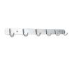 Space Aluminum Hooks Bar 3/4/5/6/7 Hooks Hat Clothes Robe Holder Rack Wall Mounted Bathroom Kitchen Hanger