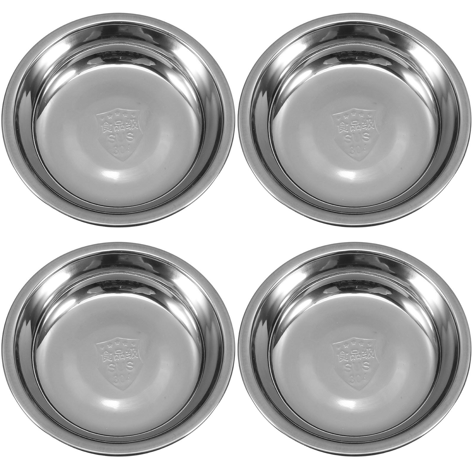 

Small Metal Tea Bag Plate Round Tea Room Organizer Household Teabag Holder Dish Coaster Storage Accessory Teabag Holder Dish 6.5X6.5X1.1CM