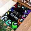 Among Us Custom Name Carpet Rug for Living Room Bedroom Home Sofa Decoration,Kids play Non-slip Floor Mat