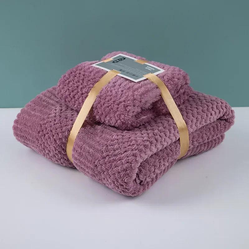 Coral Fleece Absorbent Hair Swimming Face Hand Bath Towel Sets Microfibre Towels Bathroom Towels Microfiber Towel Set Bath Towel