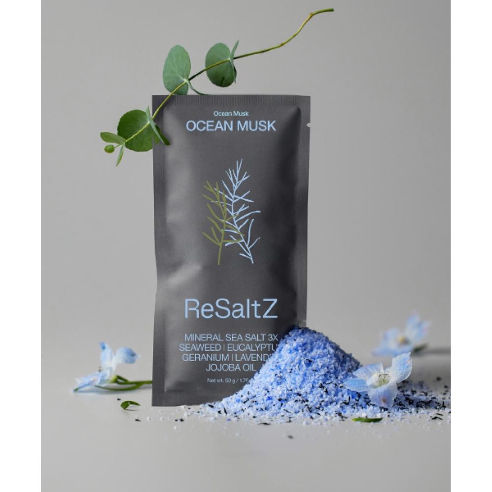 ReSaltz Wellness First Purchase Kit  Aroma Bath Salt 50g+mini Ocean Cleansing Bar 25g 