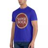 Men's casual fashion T-shirt round neck cool man's Super Bock beer Portugal Fashion Printed men's T-Shirt Short Sleeve